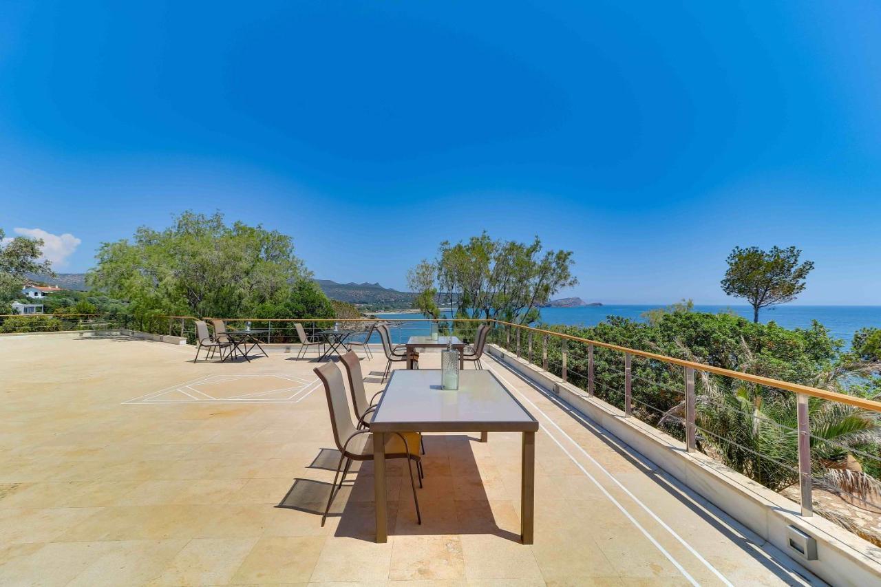 Black Diamond Beachfront Pool Villa Pasithea In Sounio, Athens Сунион Экстерьер фото