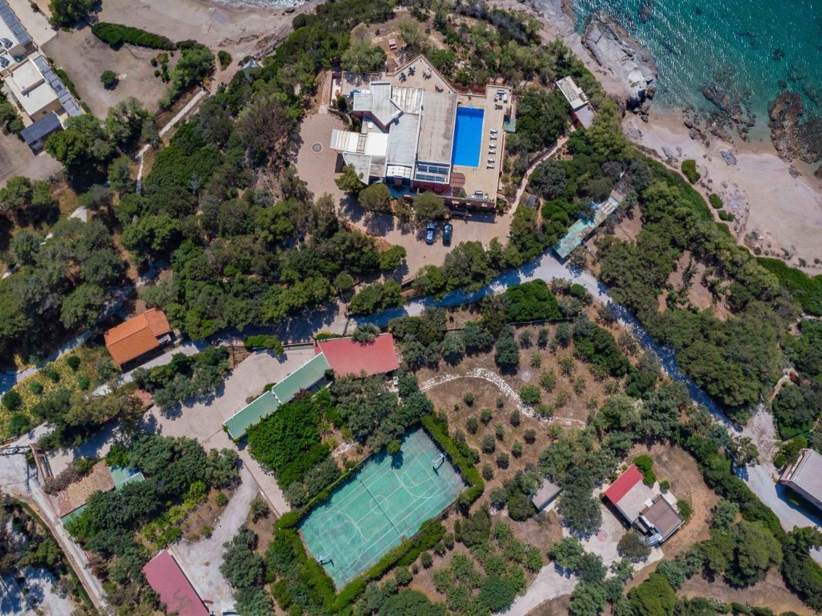 Black Diamond Beachfront Pool Villa Pasithea In Sounio, Athens Сунион Экстерьер фото