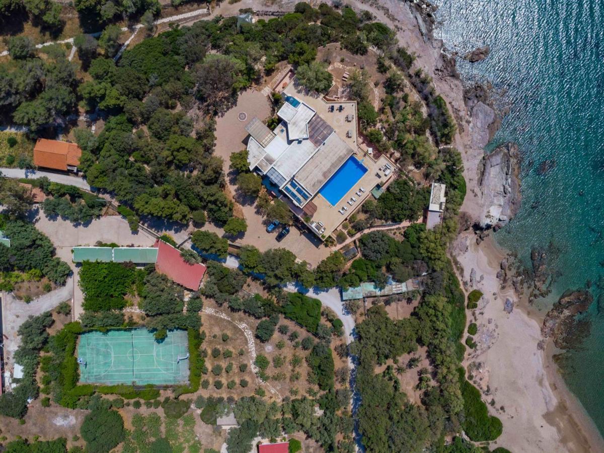 Black Diamond Beachfront Pool Villa Pasithea In Sounio, Athens Сунион Экстерьер фото