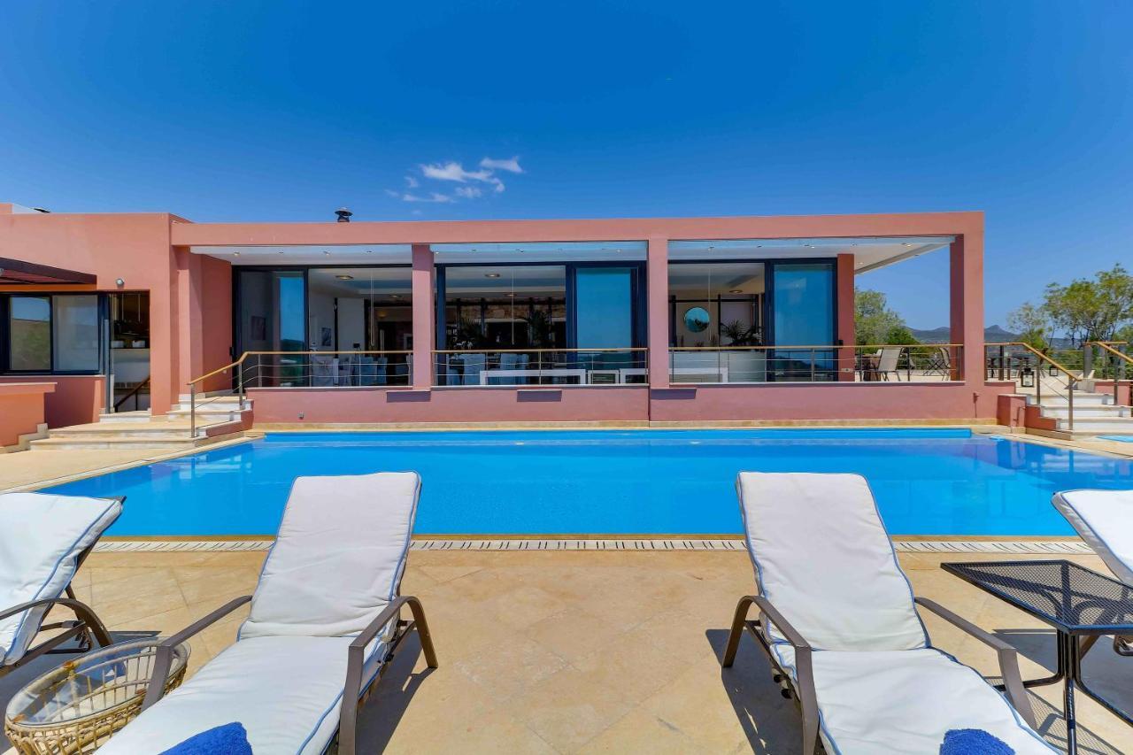 Black Diamond Beachfront Pool Villa Pasithea In Sounio, Athens Сунион Экстерьер фото